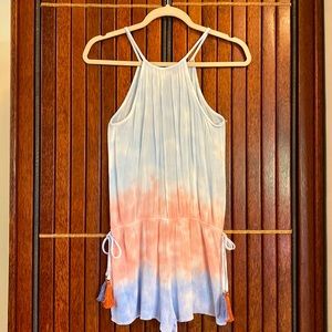 VINTAGE HAVANA GIRLS’ TIE DYE TASSEL ROMPER